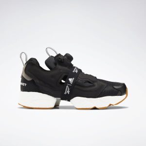 Adidasy Damskie Reebok InstaPump Fury Boost Czarne/Białe PL 87RZYKU